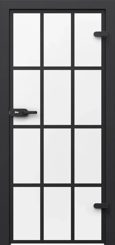 Uși interior Porta Glass sticlă mată cu profile vopsite