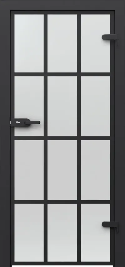 Uși interior Porta Glass sticlă transparentă cu profile vopsite